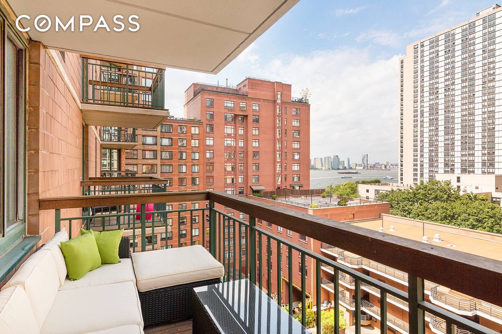 Located at 1 Rector Park 333 Rector Place, is this spacious 768 sq ft one bedroom with its own terrace.