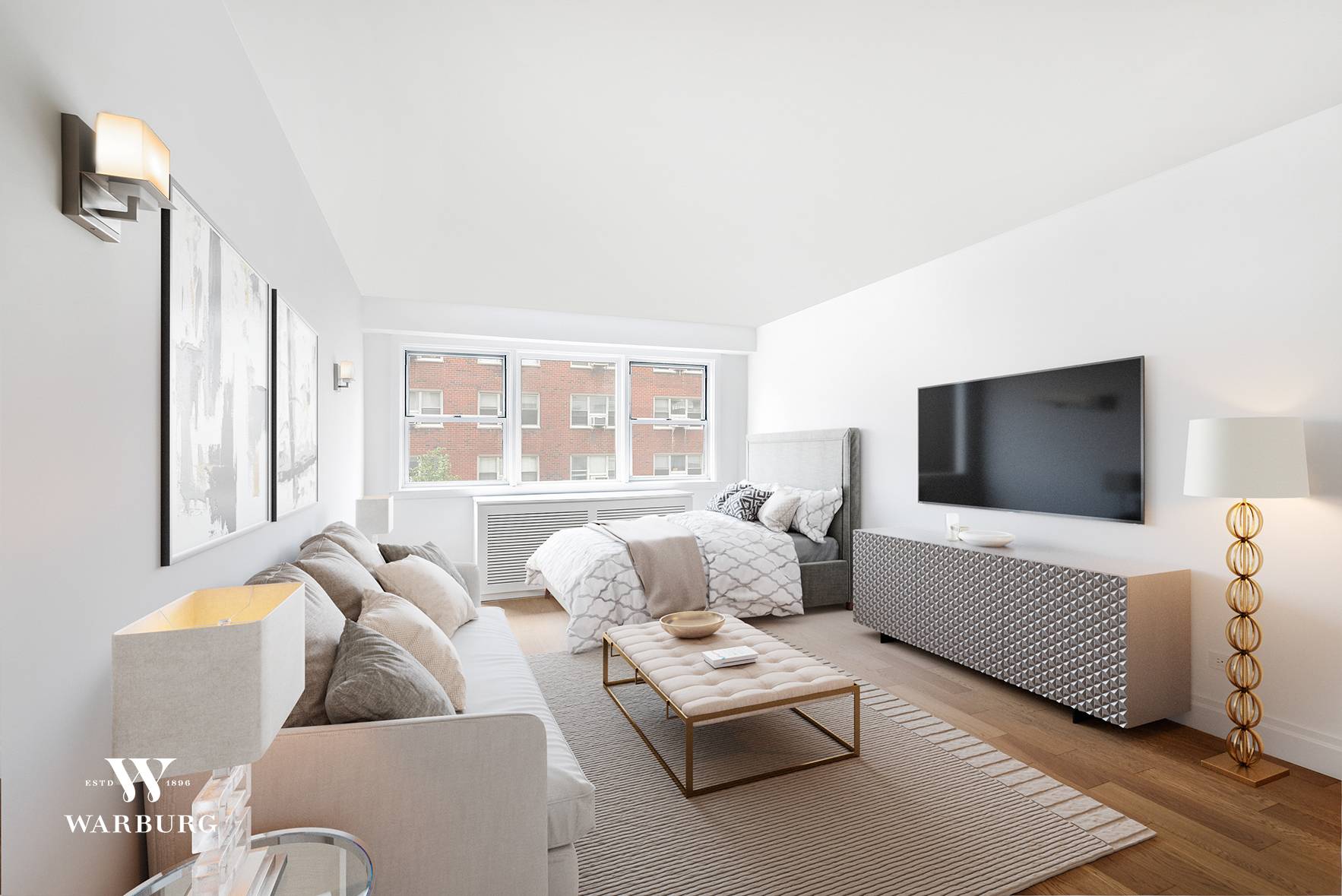No Board approval is required for this brand newly renovated studio apartment in the Townsley, a full service cooperative building in Murray Hill.