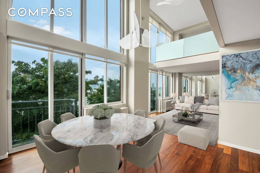Magnificent duplex loft waterfront condo residence at The Regatta in Battery Park City !