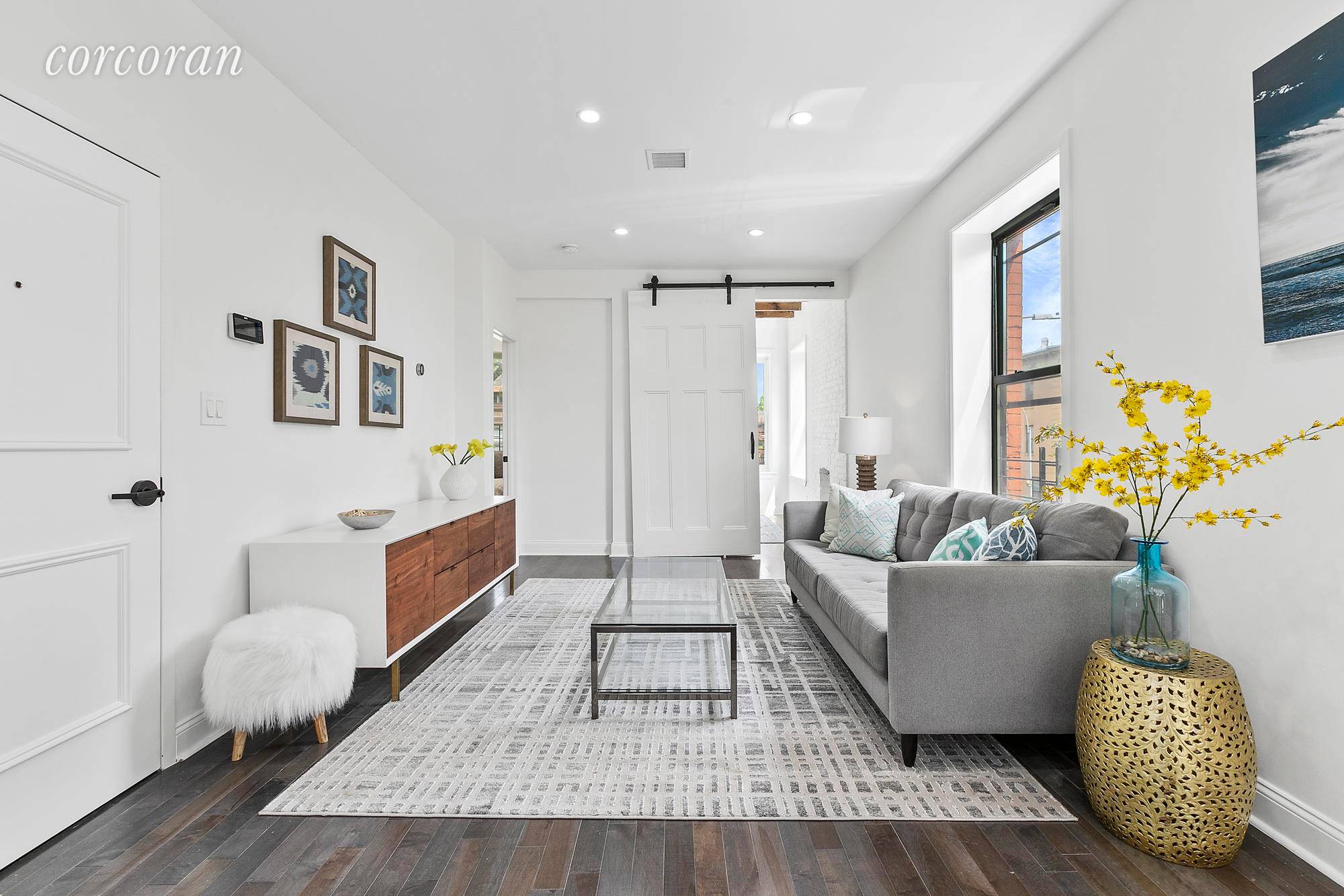 Located on one of Bed Stuy's most beautiful tree lined blocks, this new condo is a showstopper from the moment you enter.