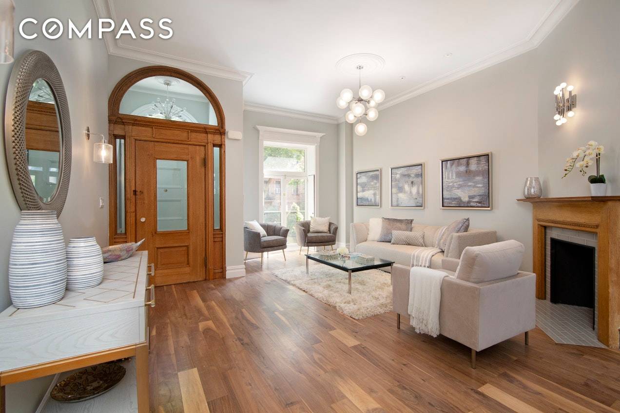 This single family home is a stunning example of a lovingly renovated townhouse located on Harlems historic Strivers Row, and it even comes with your own private garage !