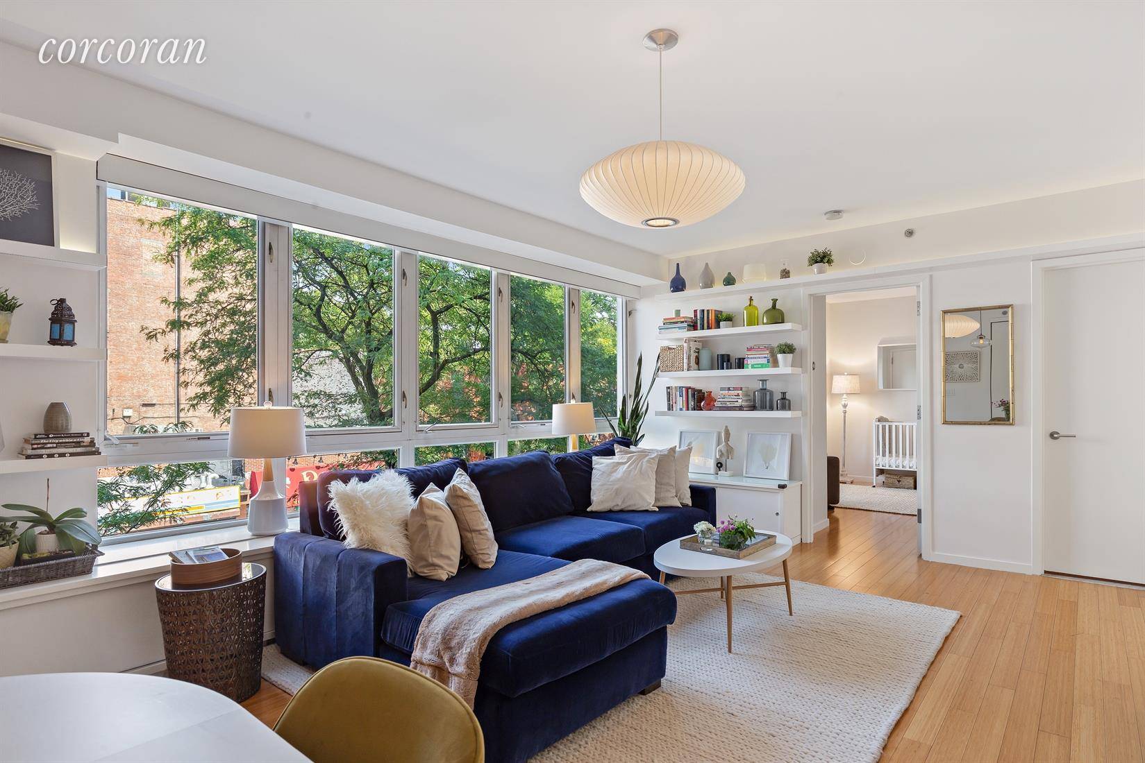 Sun and Sky greet you upon entering this beautiful 2 Bed Park Slope condo !
