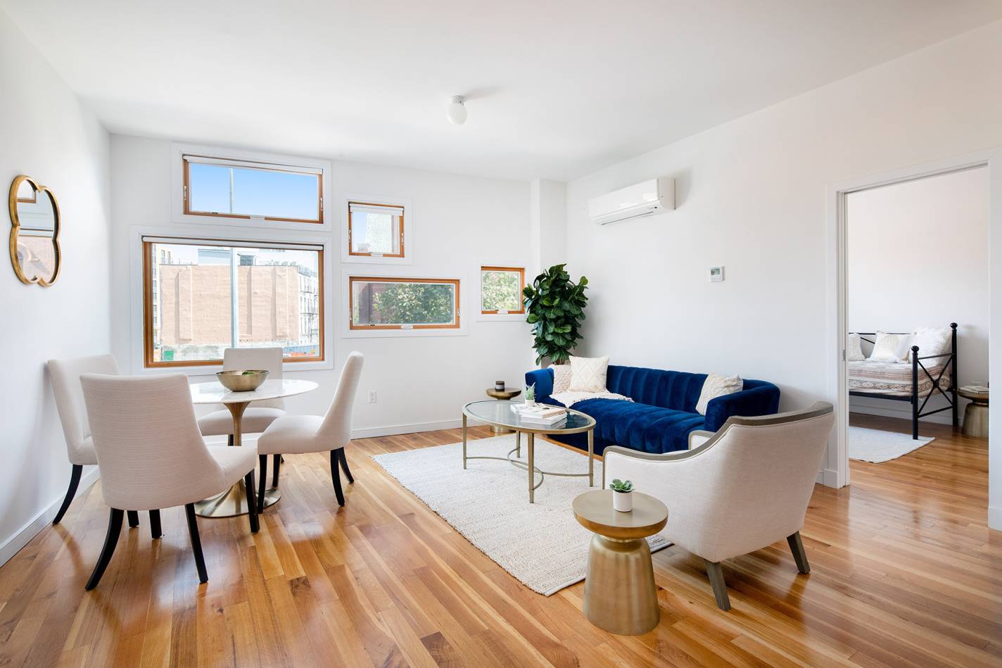 Bask in gorgeous natural light and impeccable design in this fantastic two bedroom, two and a half bathroom home in an outstanding Clinton Hill condominium.