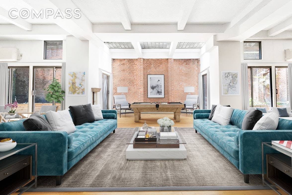 Dream big ! Rarely available, 3200 sq ft duplex live work loft in the heart of central Greenwich Village.