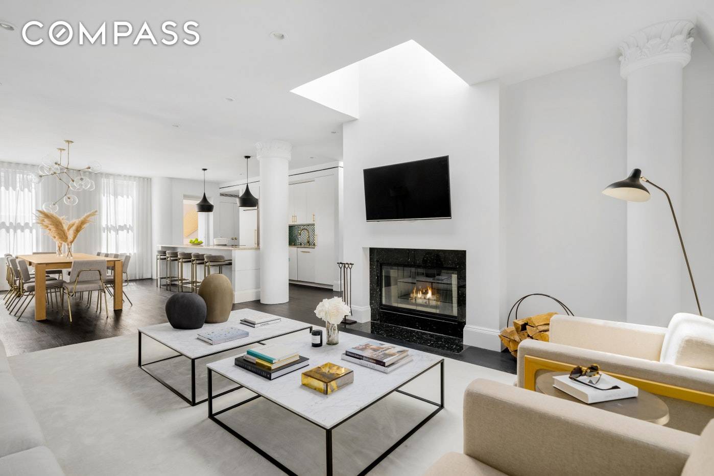 Spectacular penthouse on Greenwich Village's Gold Coast offers three bedrooms, two and a half bathrooms, and unparalleled design.