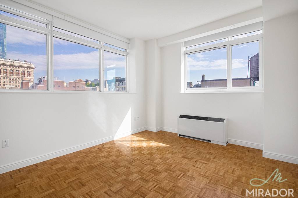 This 20th floor gem faces both the northern skyline with vistas of the Empire State building from your master bedroom and living room, as well a southeast facing second bedroom ...