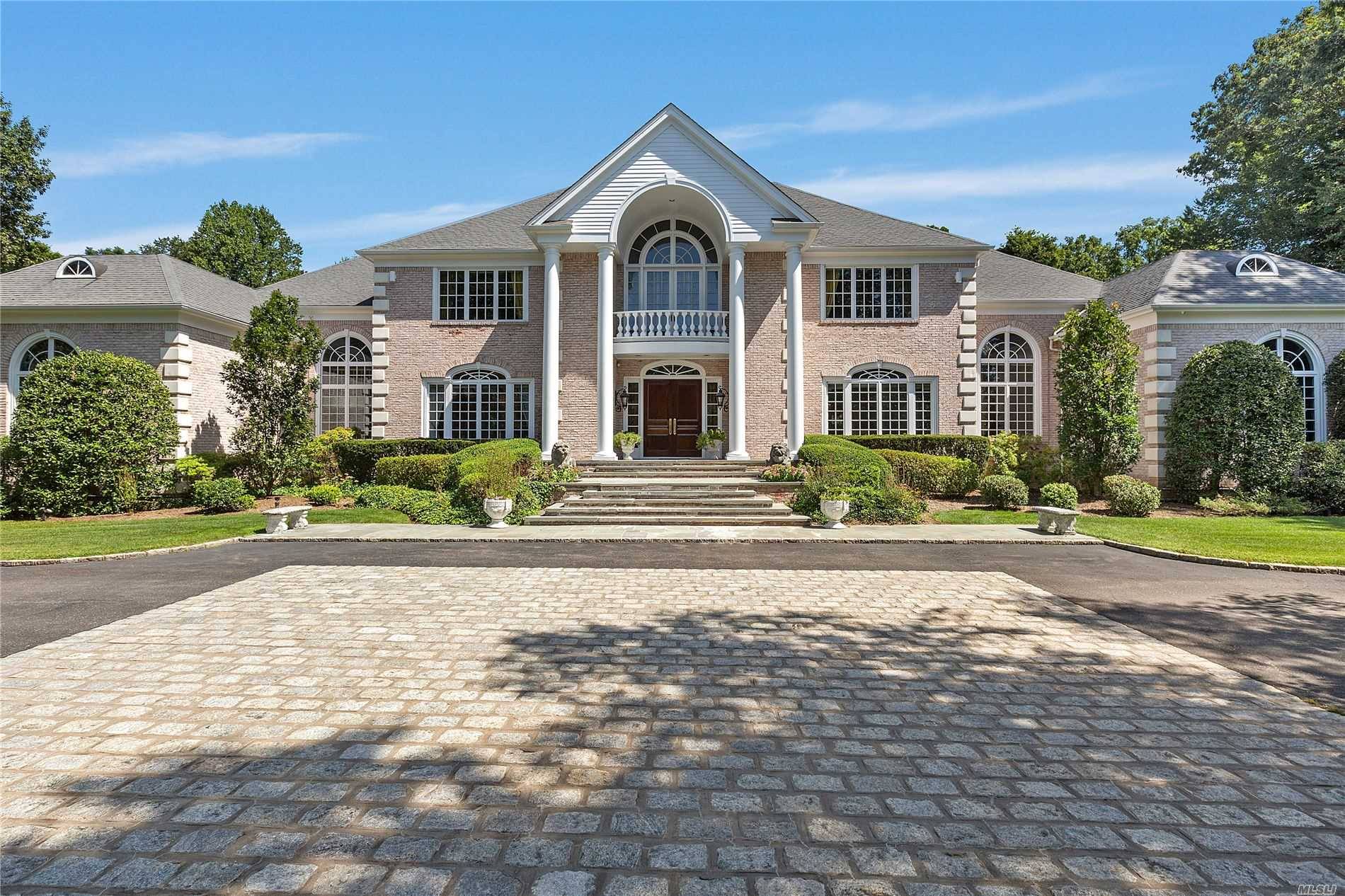 Upper Brookville Chestnut Hill Luxurious Estate with Magnificent Entry Foyer.
