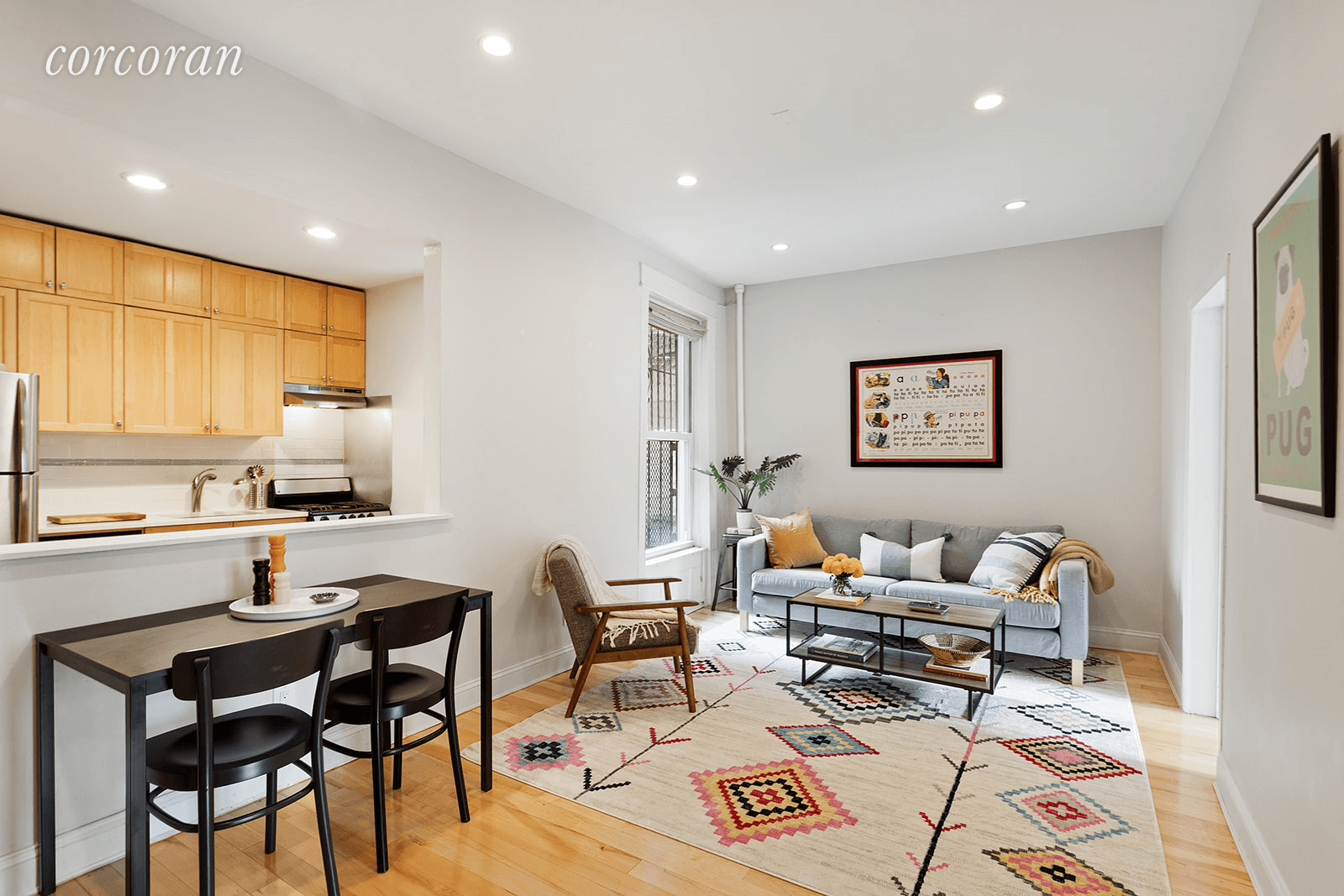 411 15th Street, apt BA charming pre war apartment ideally located one block from Prospect Park, convenient to all that Park Slope and Windsor Terrace have to offer.