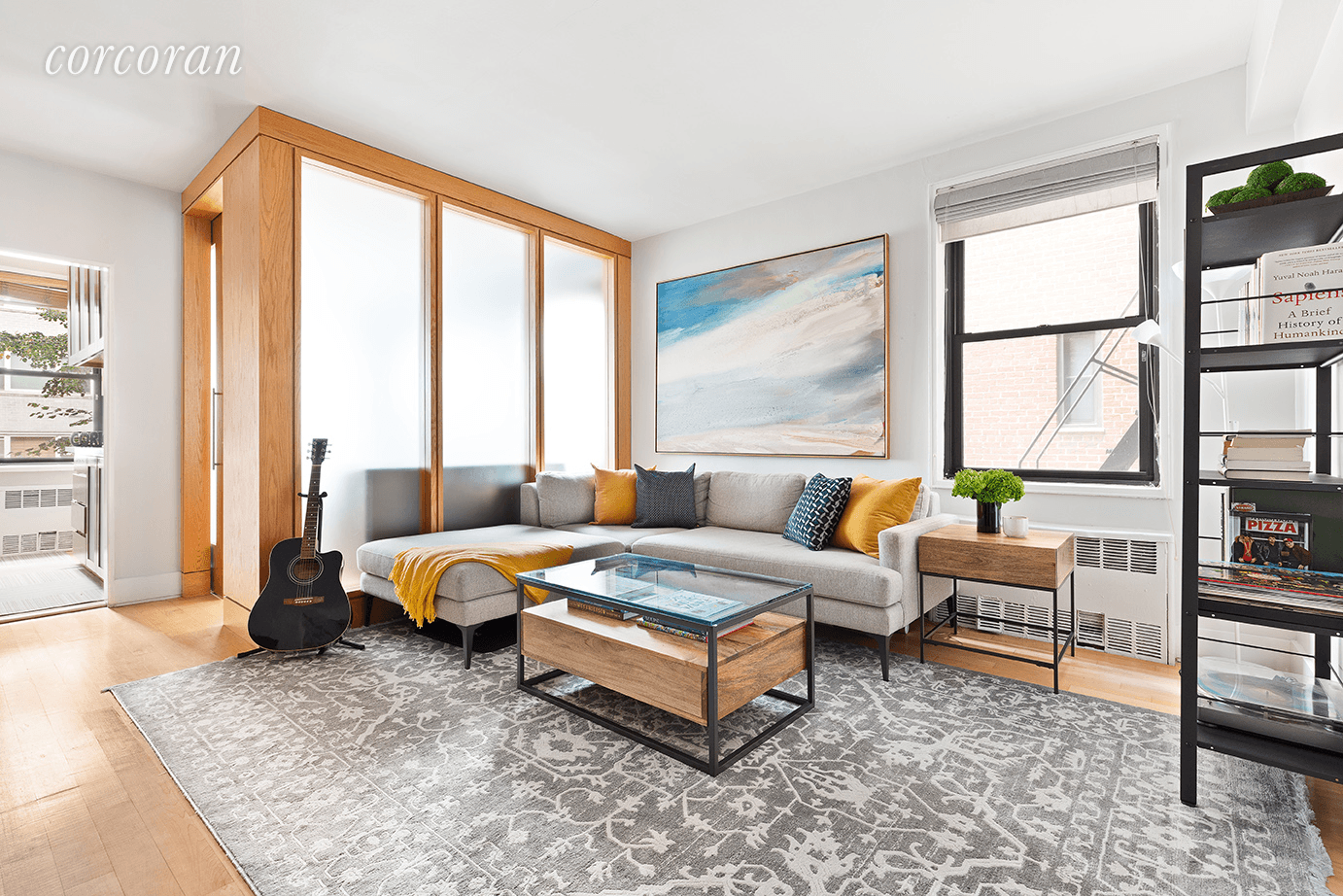 Located in the heart of Greenwich Village, this renovated 1 Bedroom Doorman Coop, offers generous storage, modern finishes, and a spacious living space.