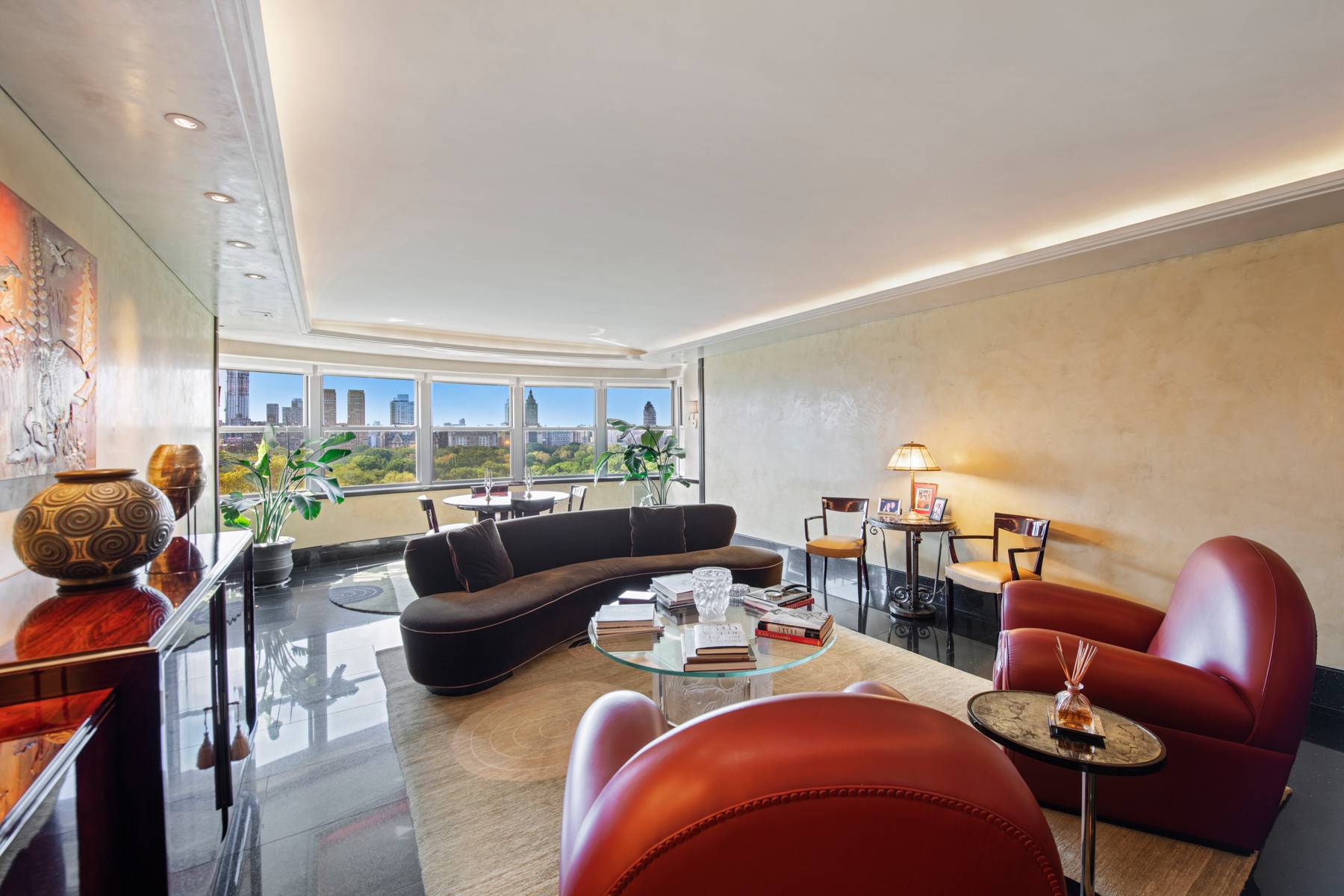 Spectacular residence on the most prestigious block of Fifth Avenue with unobstructed Central Park and Fifth Avenue views, designed by James Thompson, formerly with the renowned David Easton designers.