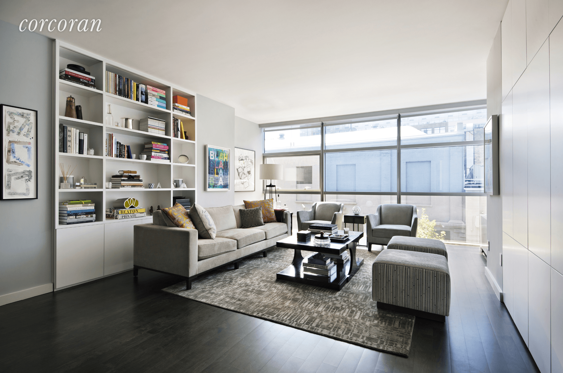 Set in the revered Chelsea Modern, this bright and spacious two bedroom, two and a half bathroom condominium is a contemporary showplace with a full roster of coveted amenities.