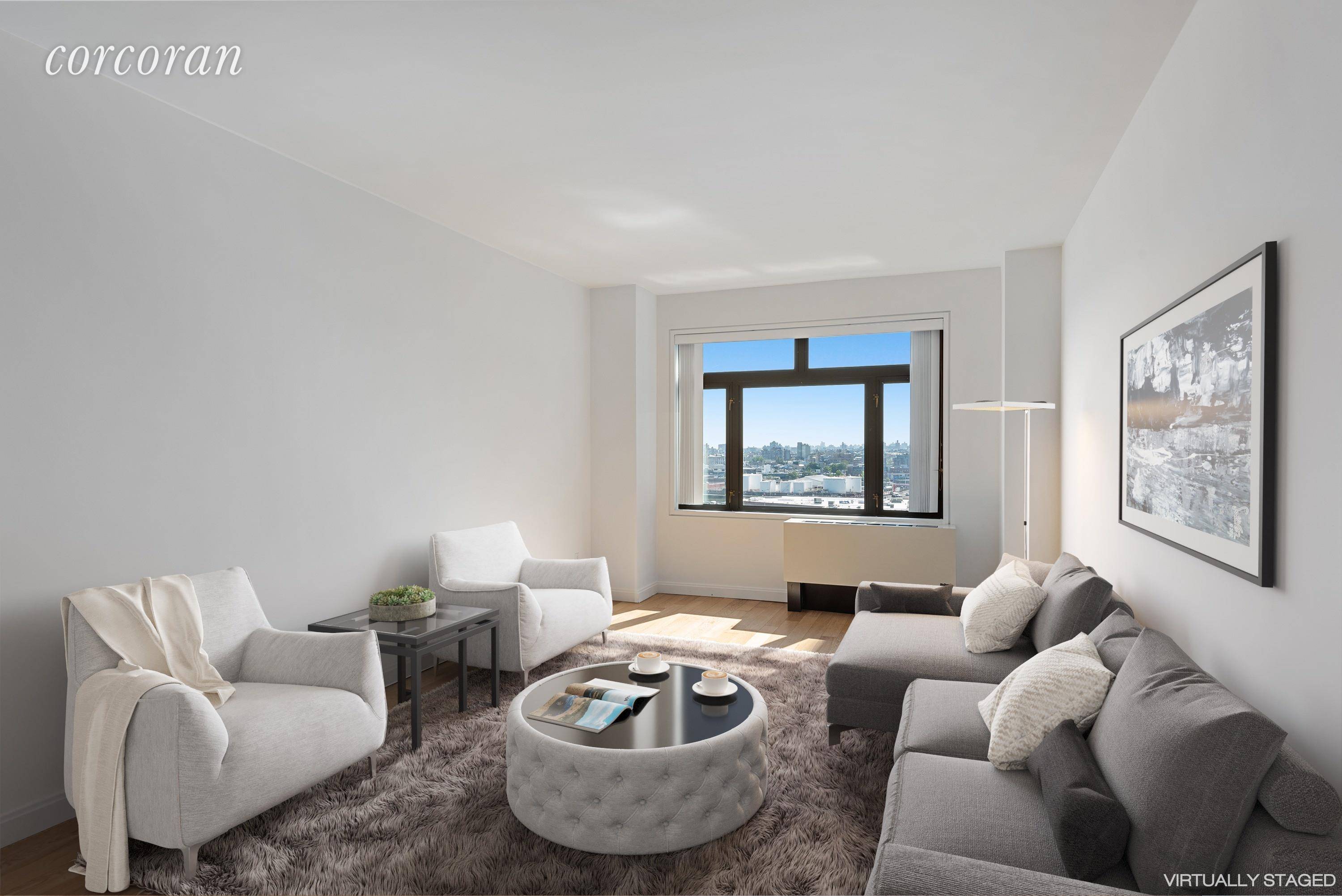 Apartment 8M is a large, south facing one bedroom condominium residence.