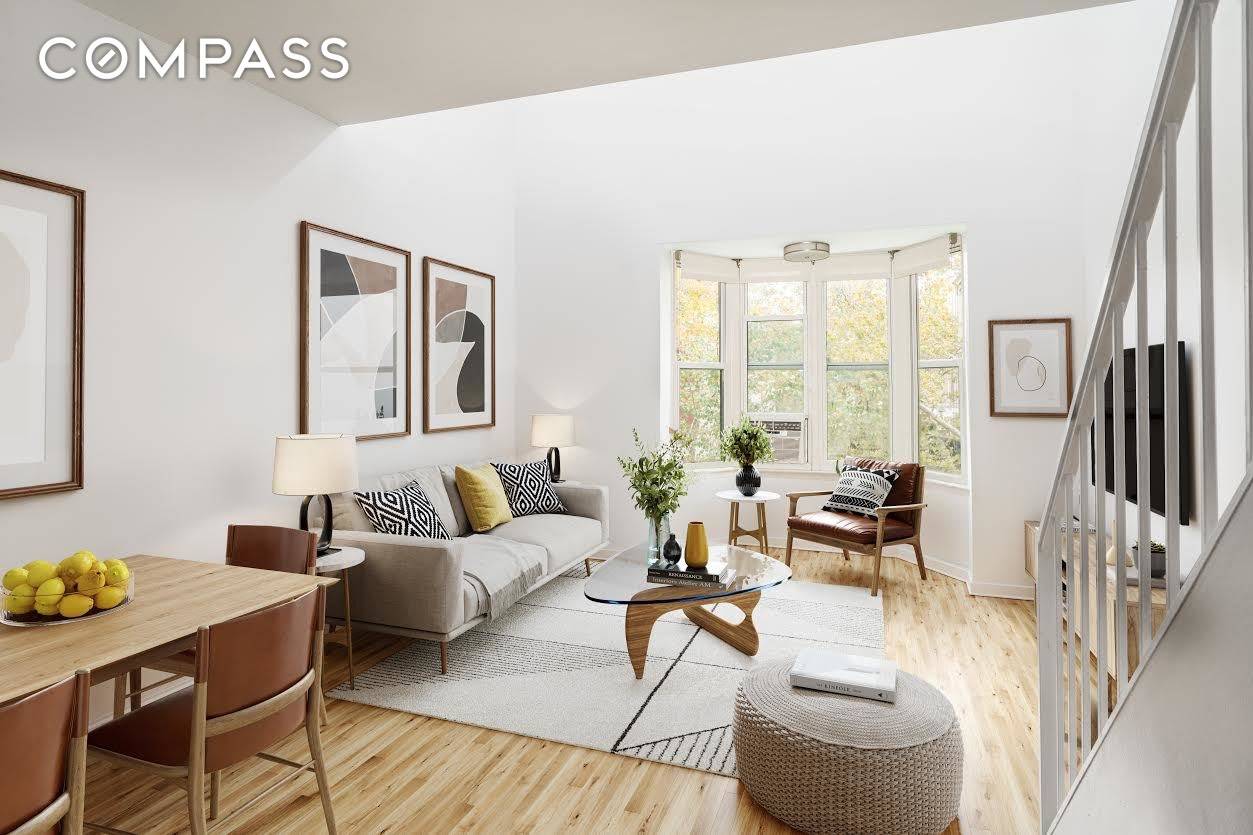 Bask in light filled, luxury treehouse ambiance in this spectacular one bedroom, one and a half bathroom co op on a charming Cobble Hill block.