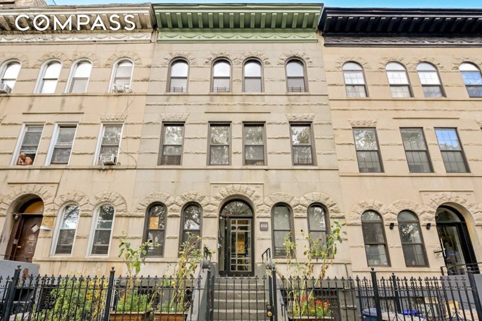 859 Halsey is a beautifully maintained 25' wide townhouse featuring six fully occupied free market apartments yielding appx 5.