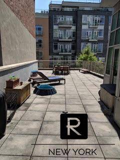 LOW FEE ! ! ! ! Sweet and Sunny, Absolutely Stunning Giant one bedroom loft apartment with 1000 square foot roof deck available immediately for rent due to lease break.