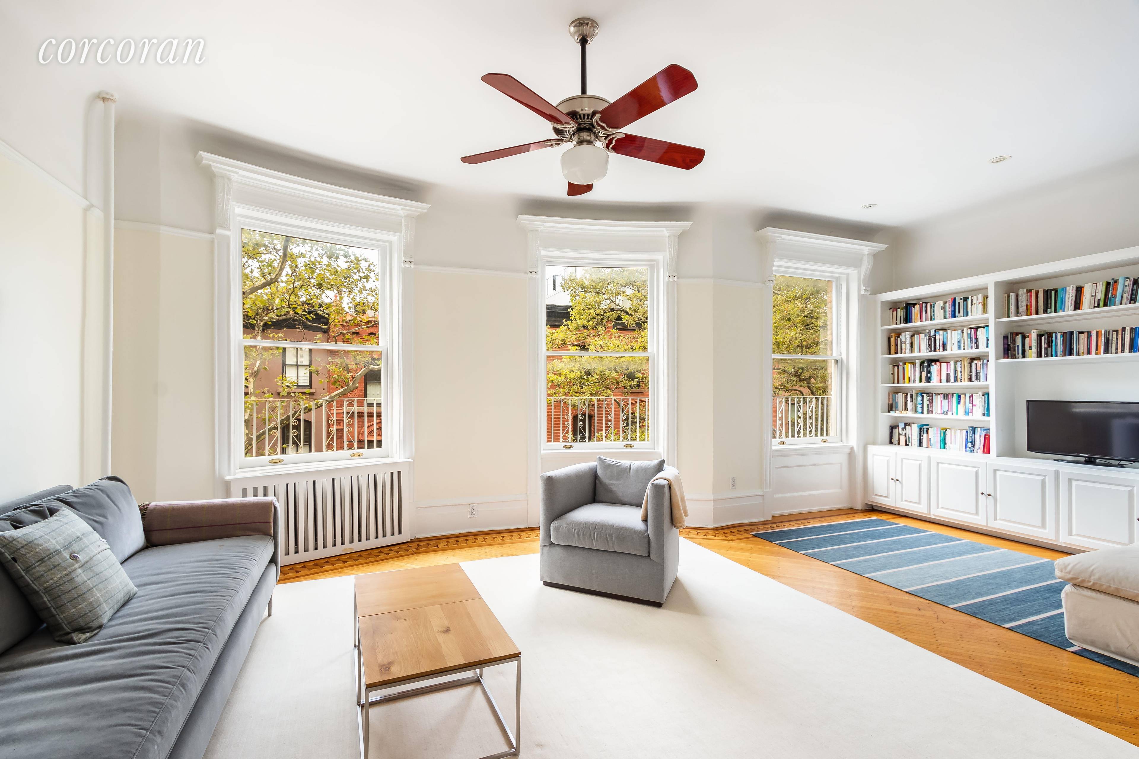 Absolutely beautiful and bright two bedroom den on a premier Brooklyn Heights block.