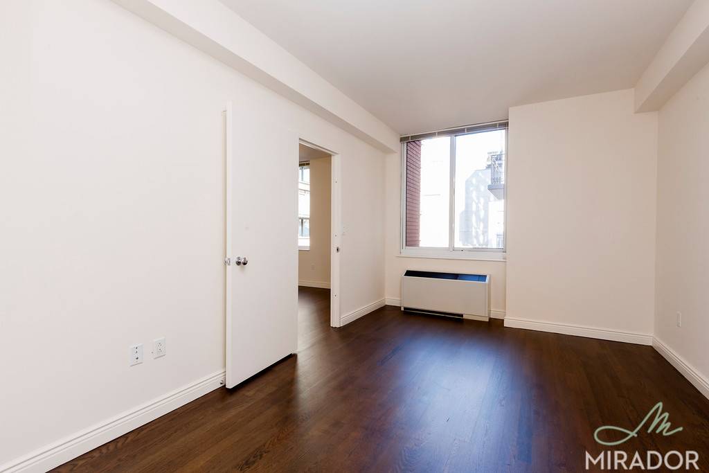 Beautiful and serene one bedroom facing the courtyard at The Caroline, one of the most sought after residential buildings in the Chelsea Flatiron district.