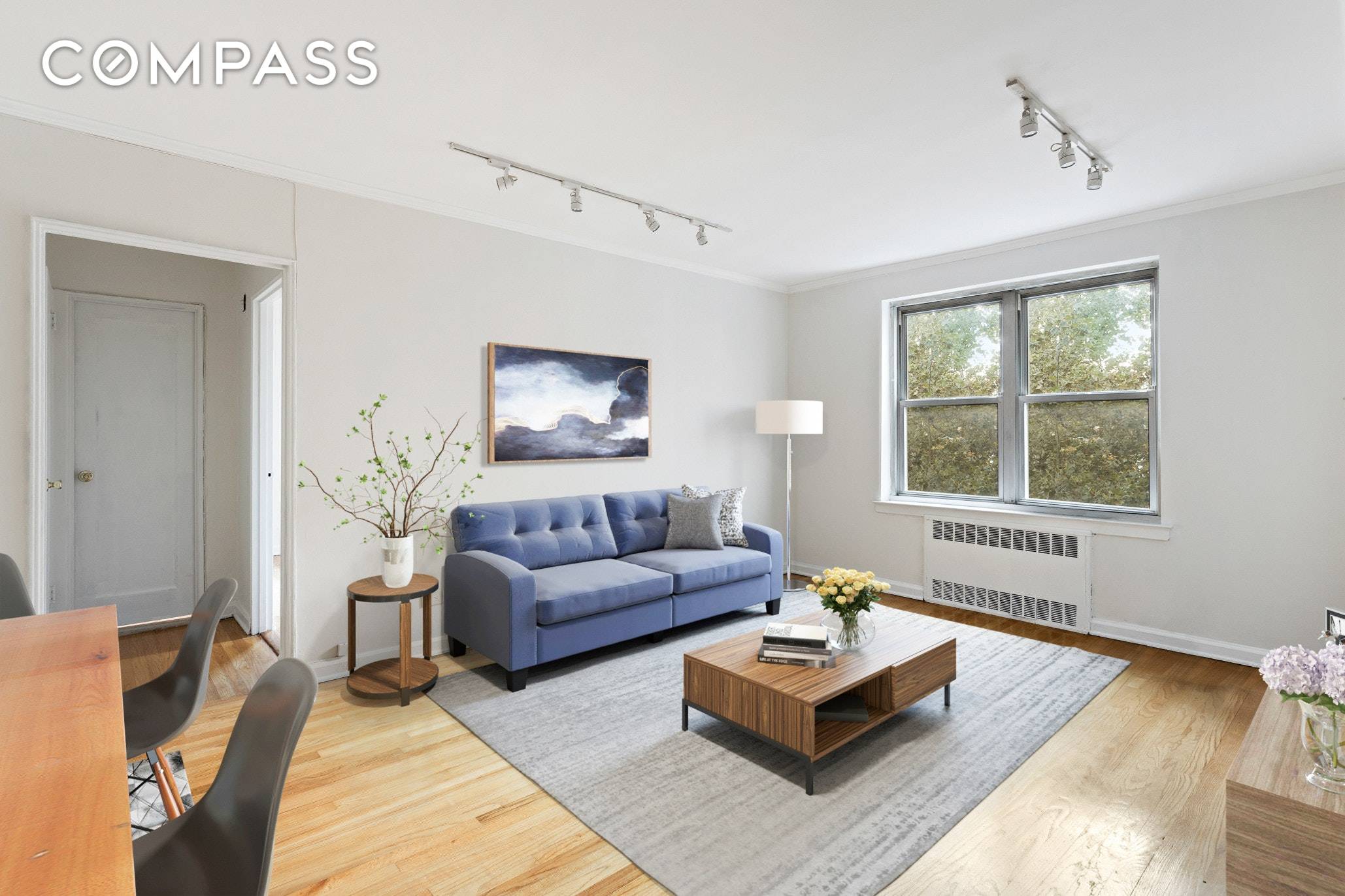 Back on Market Apartment 5D at 200 Congress Street is a spacious corner 1 bedroom with beautiful natural light and an abundance of closets.