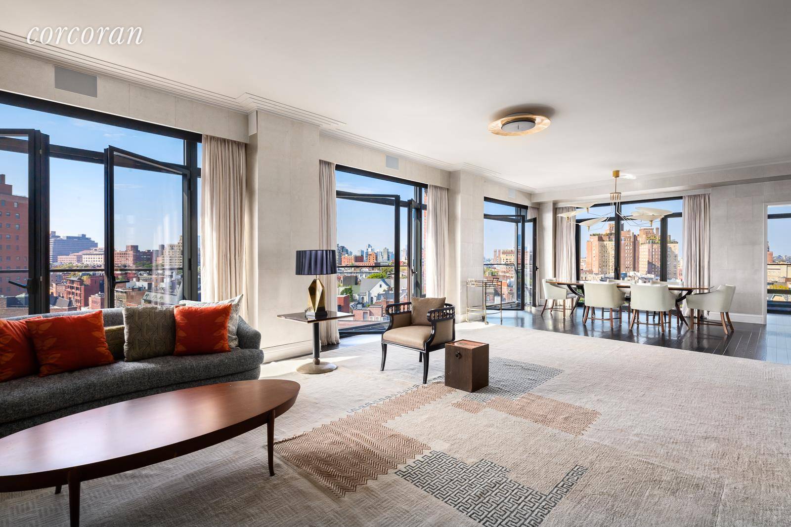 The Apartment 9AOffering captivating views of the West Village, this rare 4 Bedroom 4.