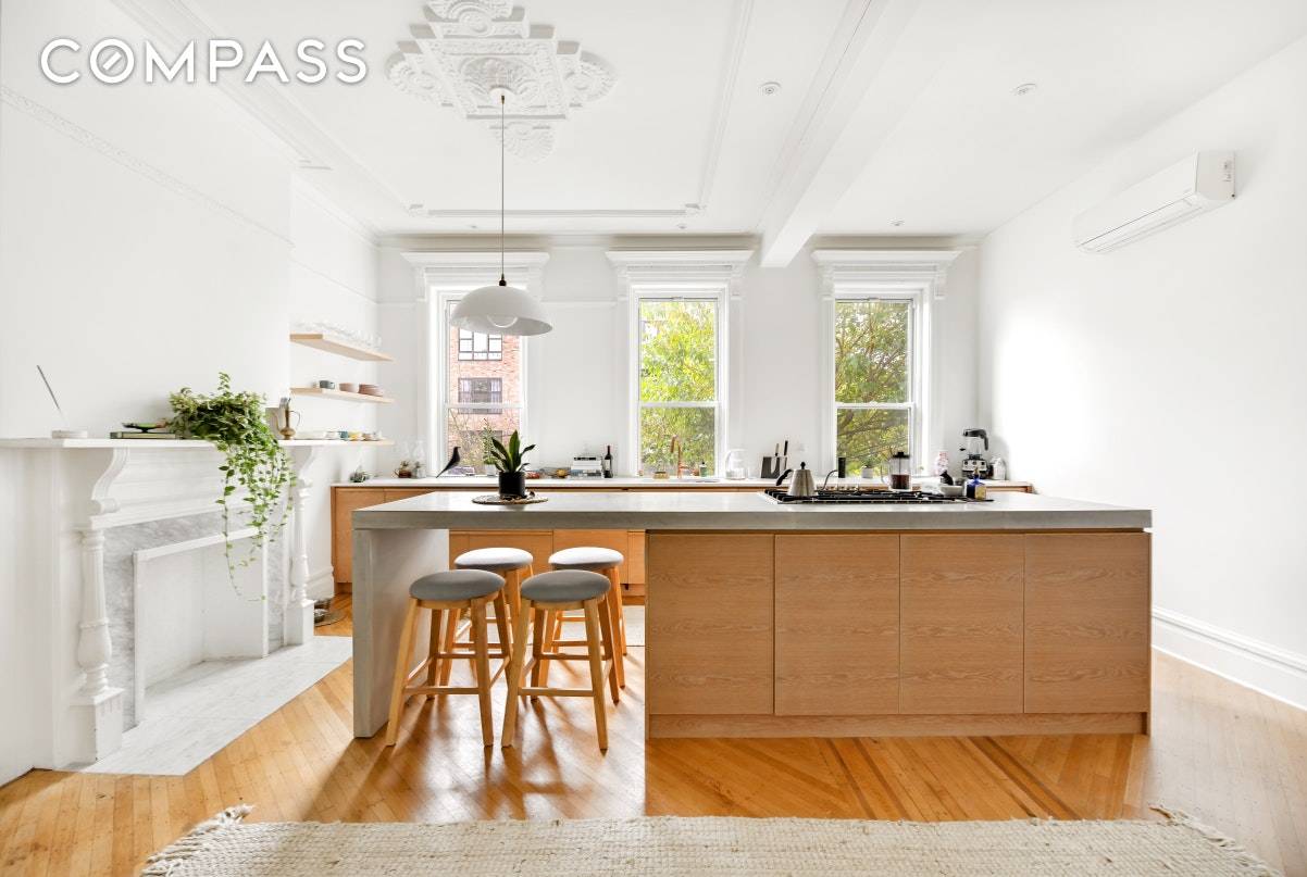 A truly special apartment on one of Bed Stuy's most beautiful blocks !