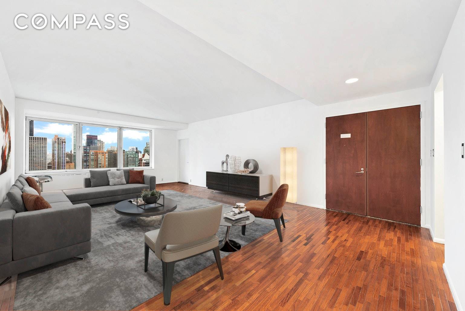 Space, privacy and luxury abound in this high floor three bedroom, two and a half bathroom showplace in The Octavia one of Midtown East Turtle Bay's most coveted white glove ...