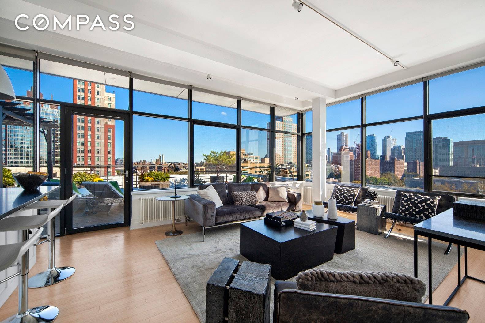 Welcome to glorious penthouse living in this two bedroom, two and a half bathroom Dumbo condominium featuring an expansive terrace and breathtaking views that stretch from the Statue of Liberty ...
