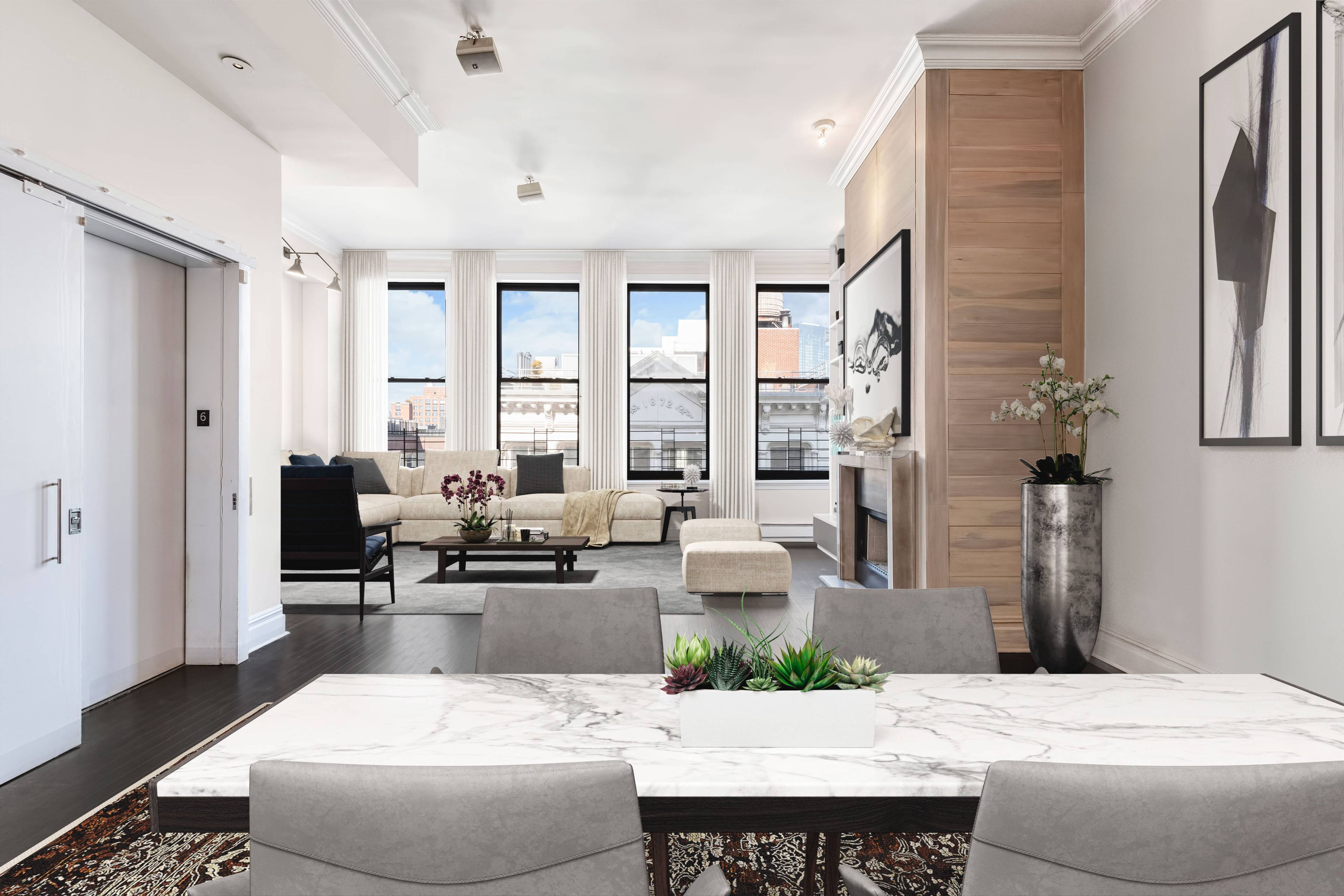 Stunning & Bright 2 Bed + Home Office SOHO Loft with 13ft Ceilings