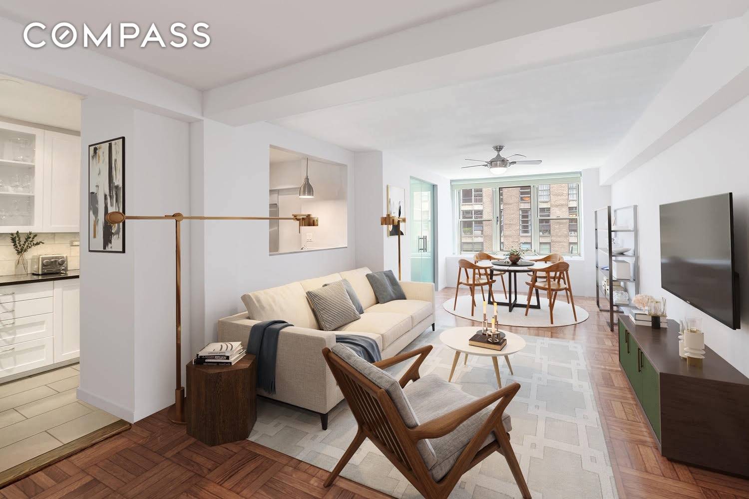 Come home to this sunny south facing, two bed, one bath home in a prime Greenwich Village location.