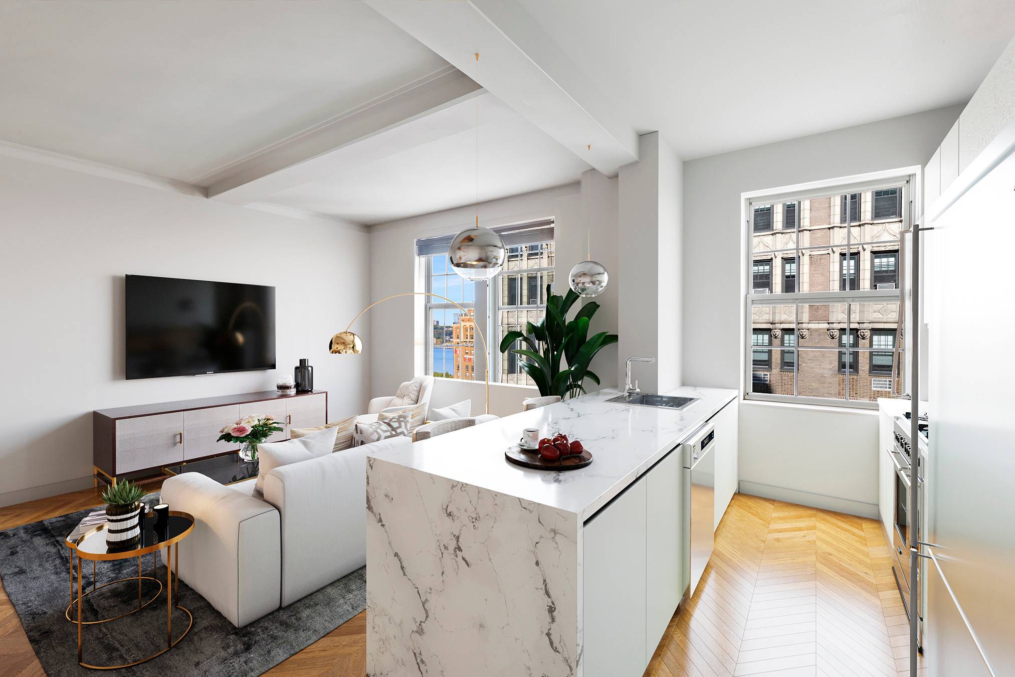Corner One Bedroom With River Views | Upper West Side