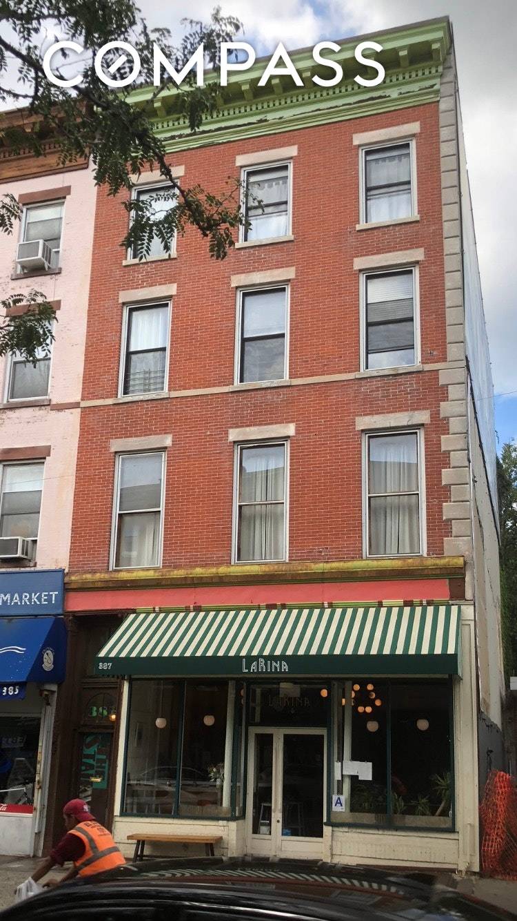 A rare opportunity to purchase a mixed use building on Fort Greene's premiere commercial strip, Myrtle Avenue.