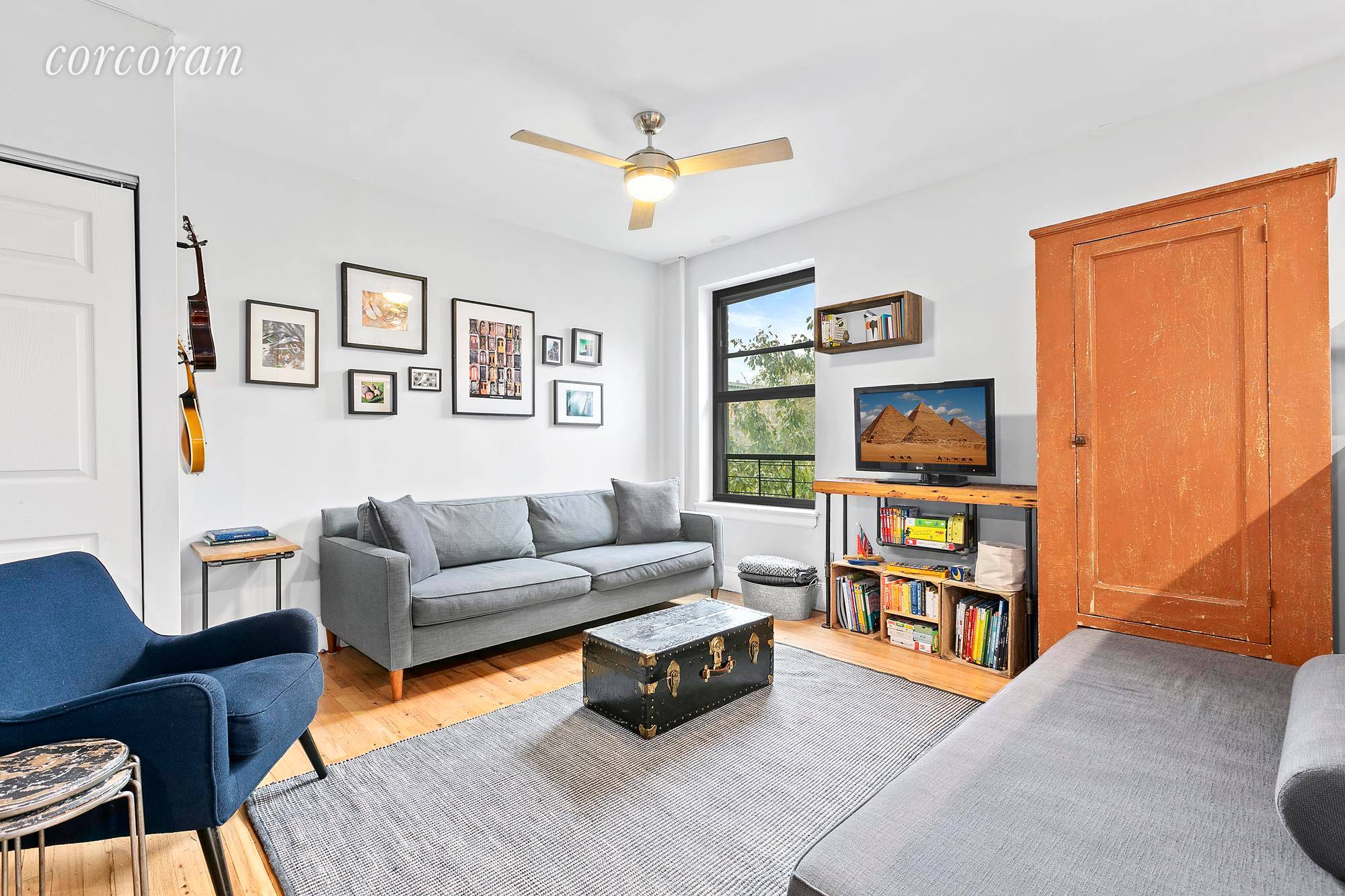 Exceptional 2 bed 1 bath corner unit located on one of the best blocks in Brooklyn.