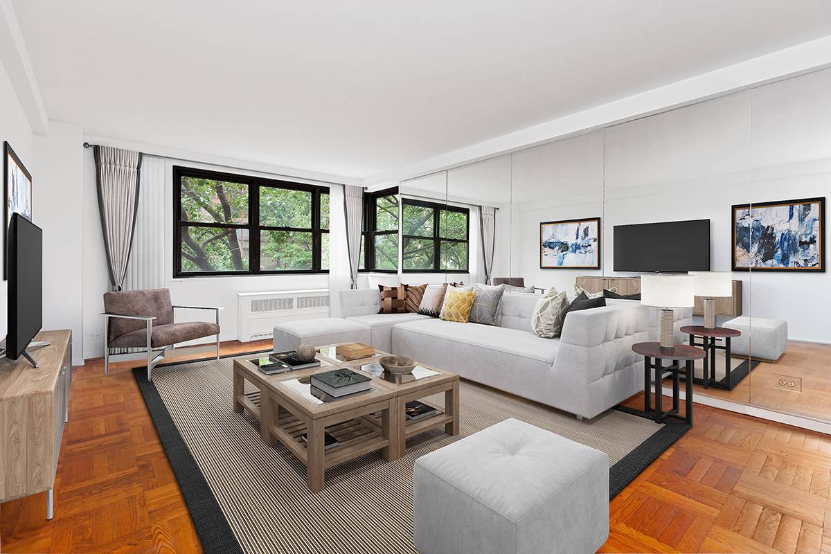 One half block from Fifth Avenue, Central Park, and Museum Mile, this generously sized one bedroom, one bathroom is situated on one of Carnegie Hill's most charming and desirable tree ...