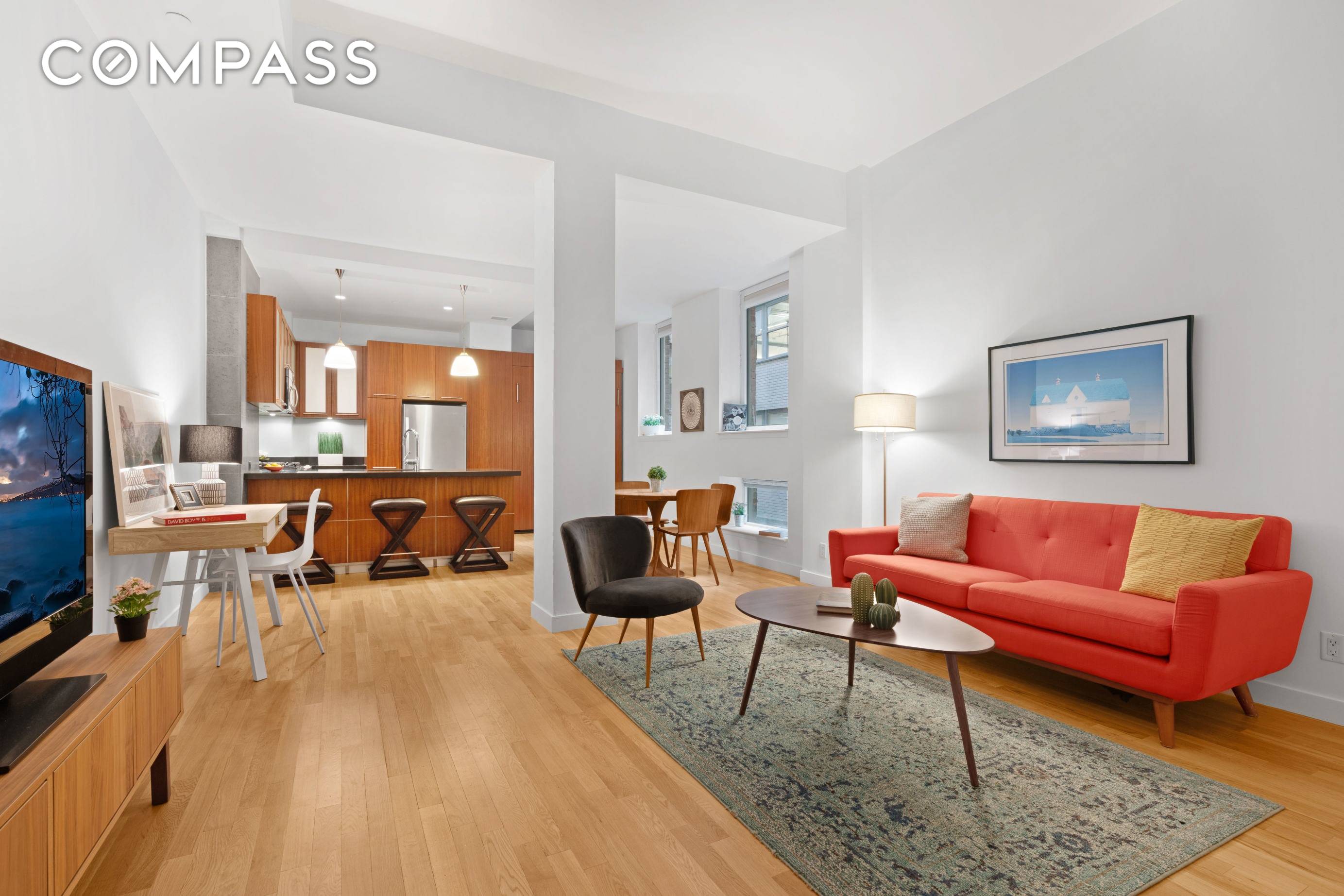 This sleek loft studio with 11' ceiling heights, oversized windows, hardwood floors and a plethora of closets is a premier choice for anyone seeking a stylish, comfortable living space in ...