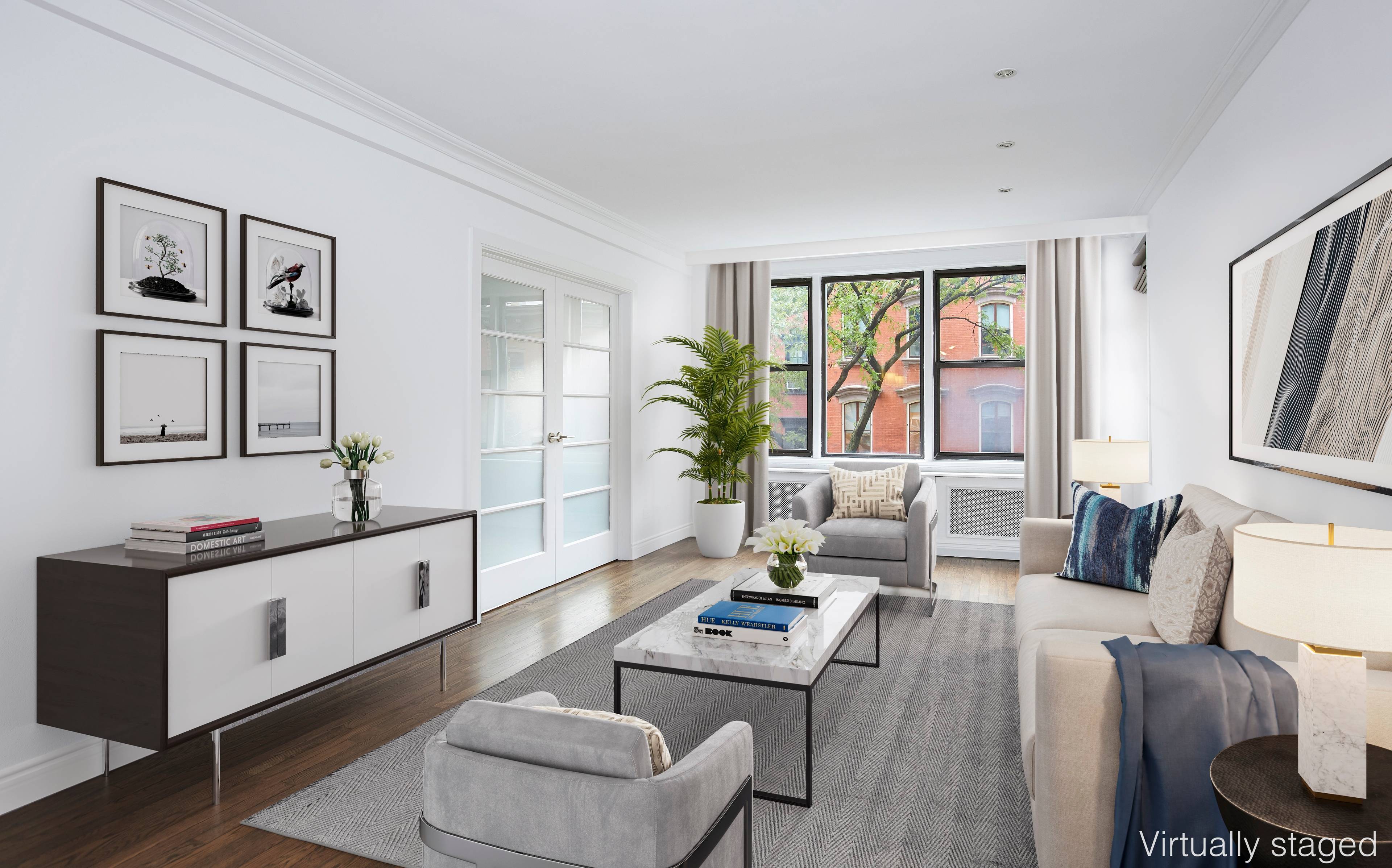 LIGHT AND BRIGHT 2 BEDROOM BEAUTY IN GRAMERCY Recently renovated architecturally designed Mint 2 Bedroom 1 Bath on one of Gramercy's most beautiful tree lined blocks.