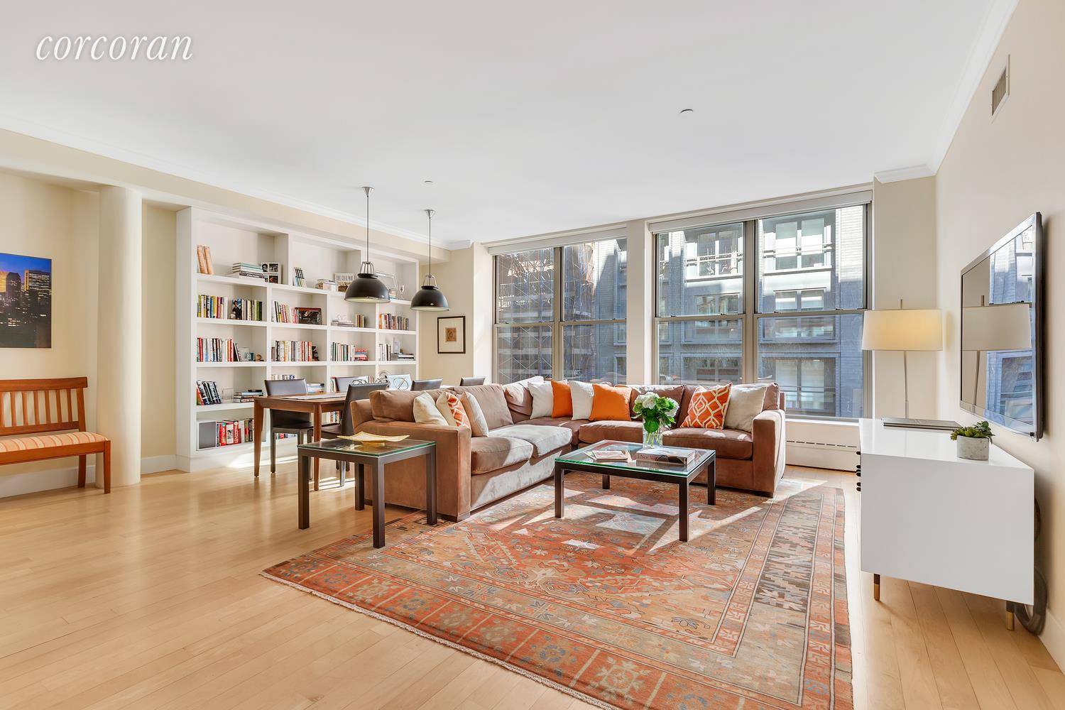 Featuring 8 north facing oversized windows, this bright and modern prewar condo loft home in the heart of Chelsea features nearly 1, 400 square feet, two bedrooms, two bathrooms and ...