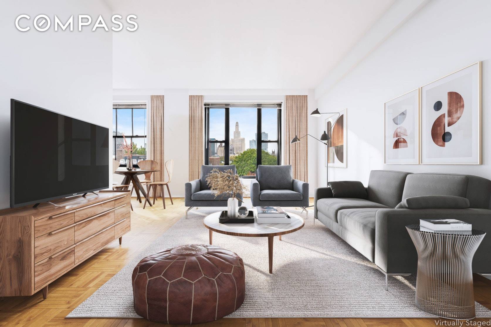 Opportunity knocks in this high floor one bedroom apartment with outrageous views of Brooklyn, Manhattan and beyond.