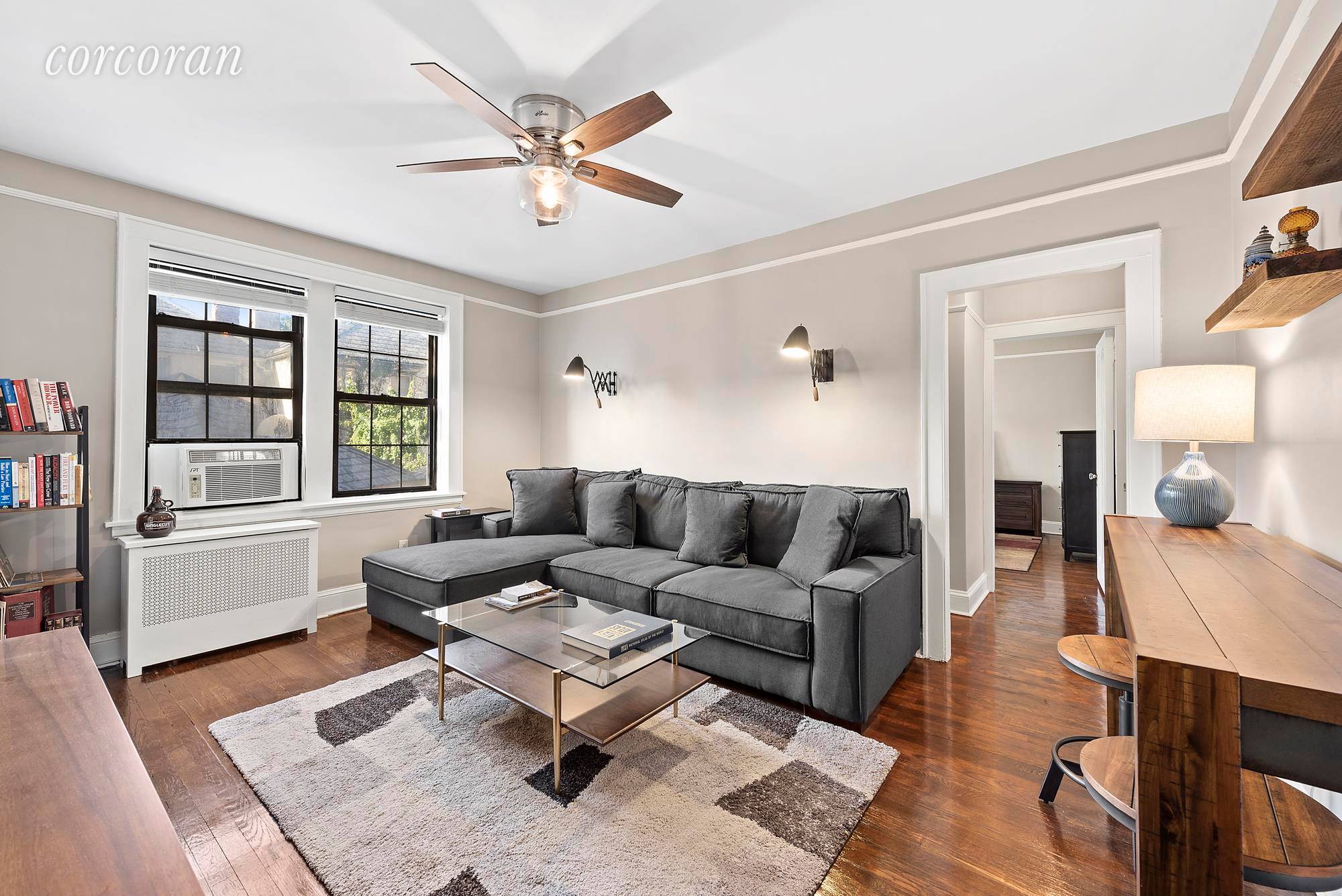 Move right into this gorgeous and newly renovated one bedroom prewar apartment adjacent to historic Forest Hills Gardens.