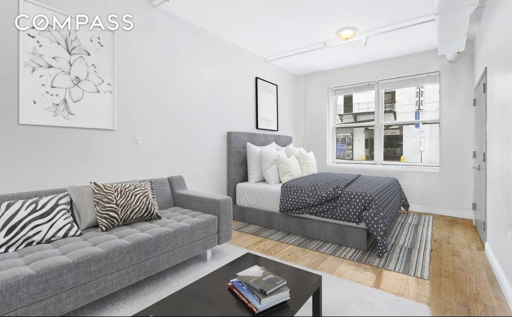Charming LOFT in the heart of Hell's Kitchen This gracious studio was recently renovated with stainless steel appliances, built in microwave and WASHER DRYER.