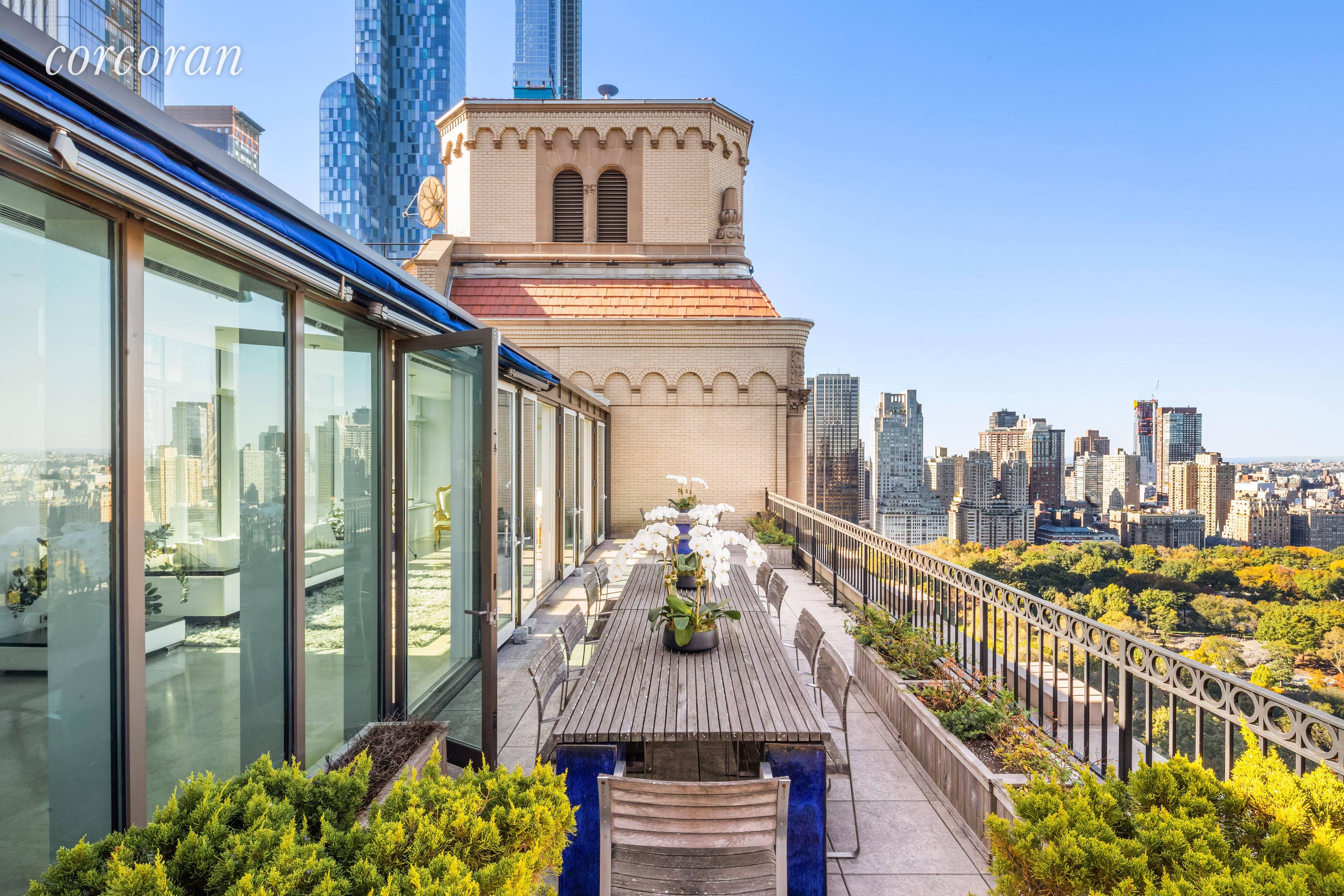 The full floor two story Penthouse of the Ritz Carlton with its perfectly centered breathtaking views of Central Park sits atop of the most exclusive ten private residences of the ...