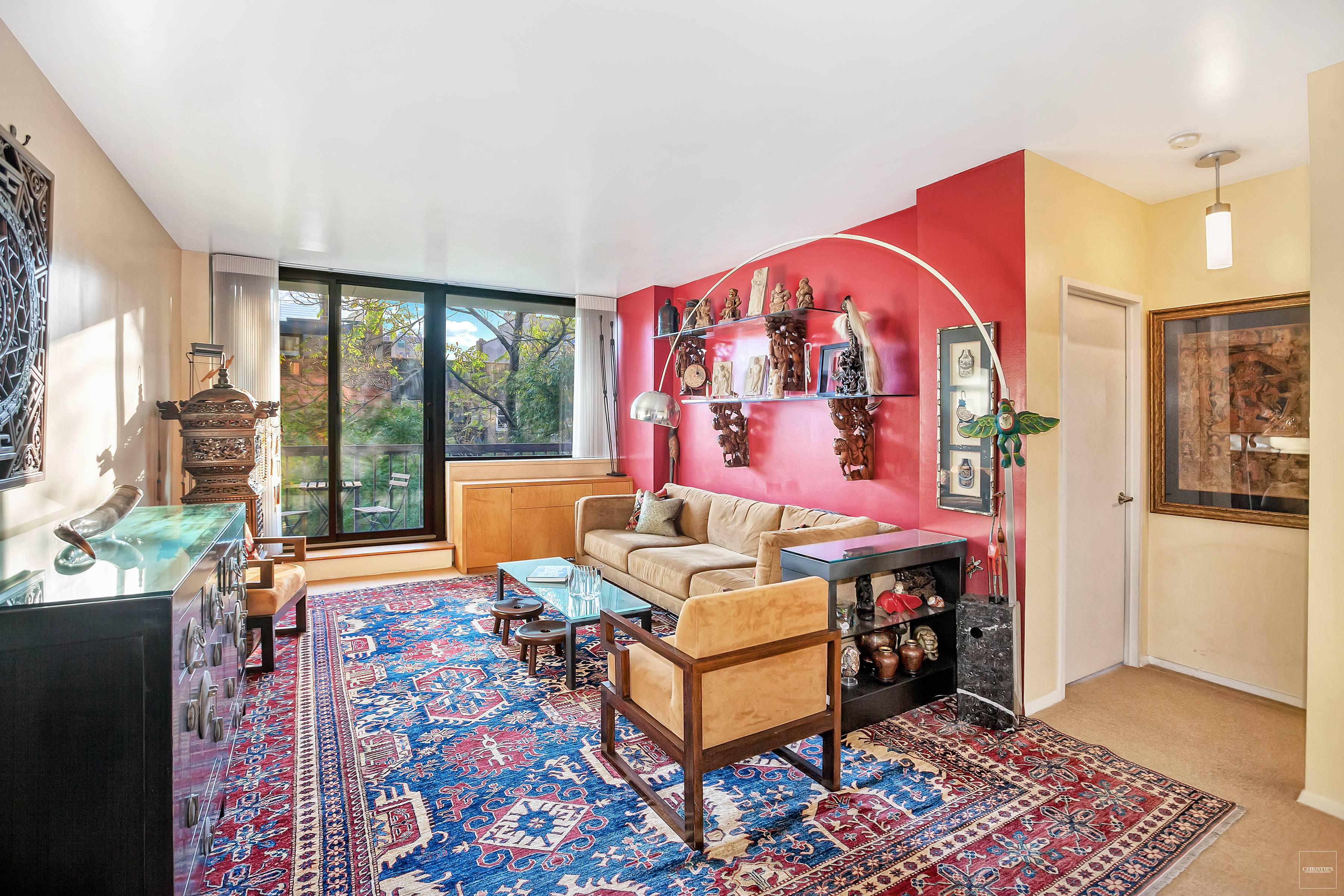 Charming One Bedroom Home in Prime Chelsea A private oasis in the heart of Manhattan, this bright and sunny apartment has large format windows overlooking the gardens and greenery.