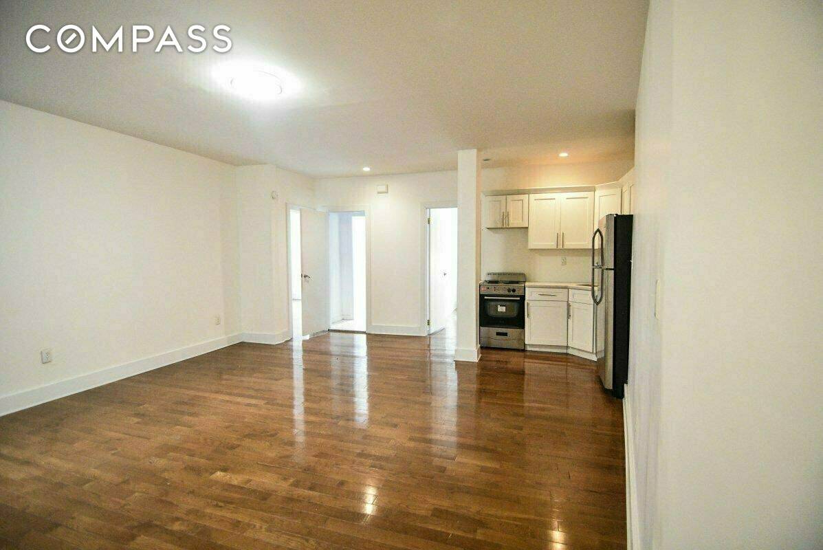 THE APARTMENT Unbeatable price 3 Bedrooms, one is sized for an office or nursery Open concept kitchen Stainless steel appliances Sun Drenched Hardwood floors throughout Heat and hot water included ...