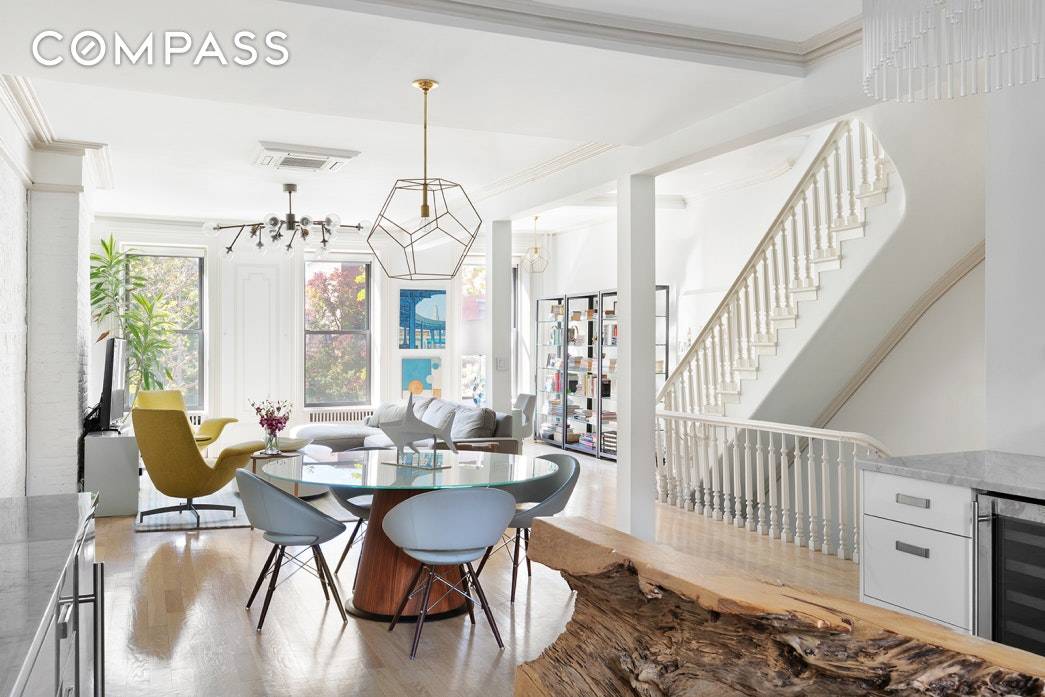 Stately and elegant, 355 Pacific is a quintessential example of a beautiful, 20 wide, renovated brownstone in the Historic District of a tree lined block in Boerum Hill.