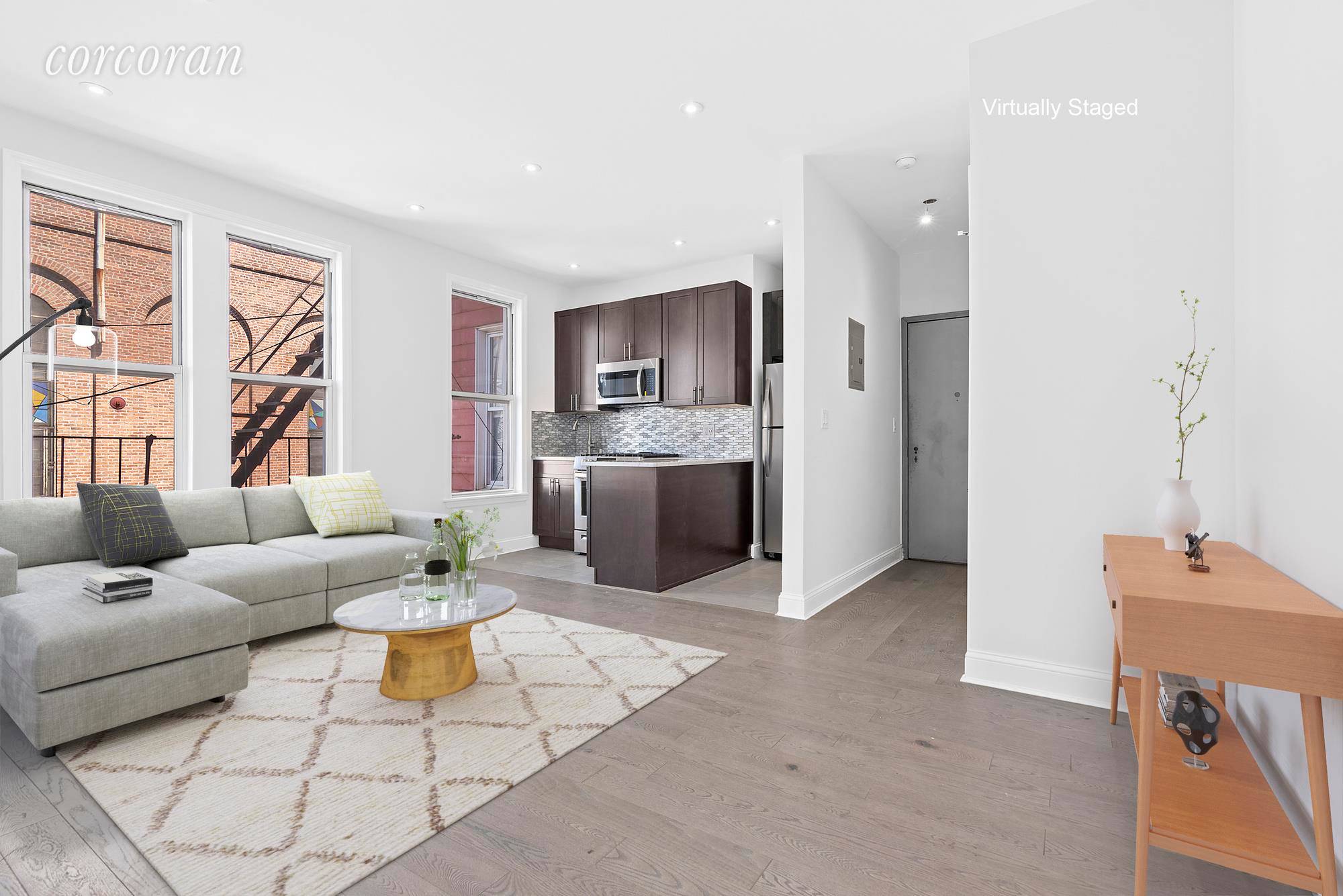 Sunny and New ! Be the first to live in this TRUE 2 bedroom home at 151 Leonard Street in Williamsburg.