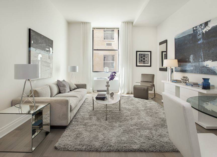 No Fee Giant 2 bed/1 bath Unit in Amenity Filled FiDi Luxury Building with Private Terrace and W/D in Unit