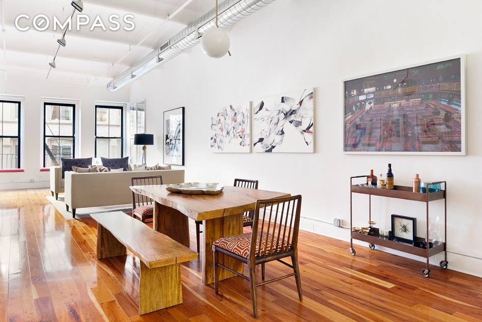 Highly sought after address, rarely available and fully renovated ; Enter from the key locked elevator into this authentic SoHo loft boasting 2, 300 square feet of industrial character and ...