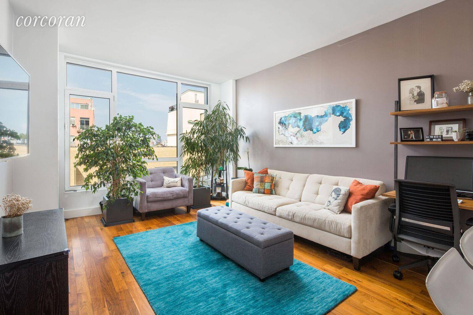 Experience luxurious living in this stunning and spacious 2 bed, 2 bath with outdoor space in Williamsburgs trendy Northside.