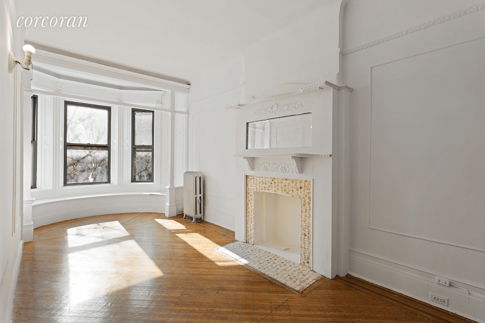 2 bedroom floor through at 231 Decatur Street, in the heart of the Stuyvesant Heights historic district, just a short stroll to Peaches, Saraghina Bakery and Skal cafe.