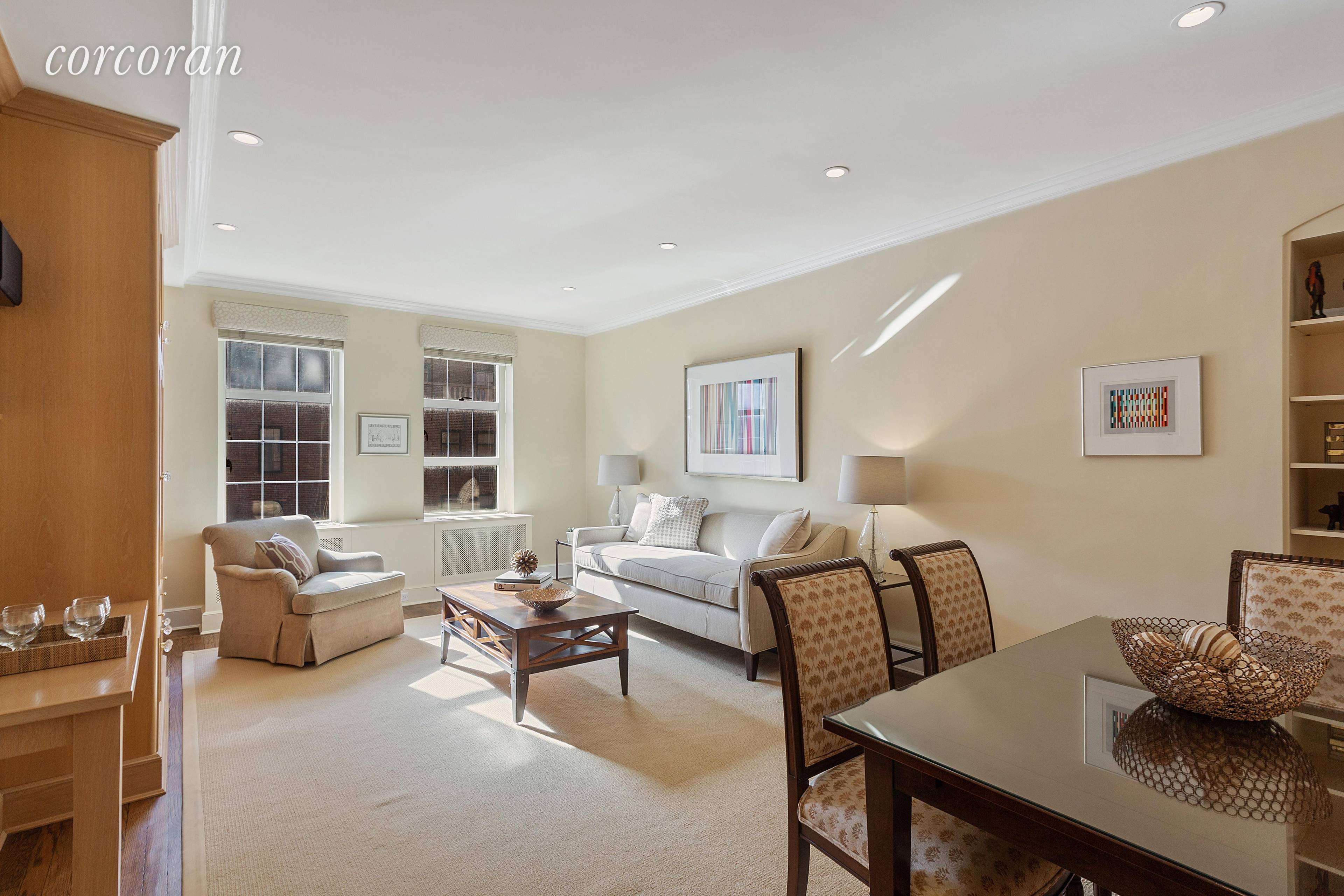 This spectacular sun filled, high floor, one bedroom in the famed prewar London Terrace.