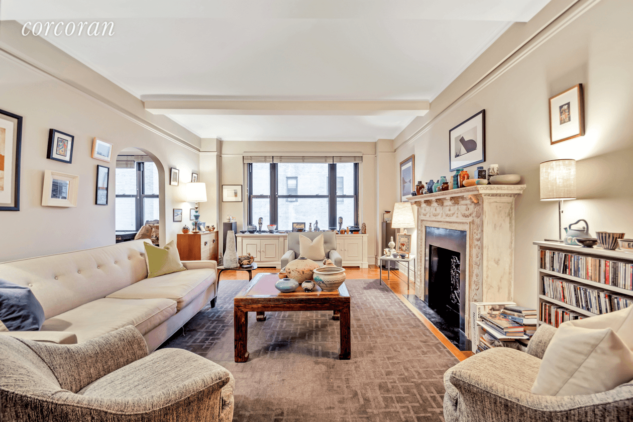 This rare high floor, corner apartment is located in one of the most coveted prewar co ops on elegant West End Avenue.