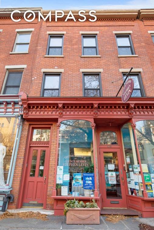 Live and Invest ! 410 Atlantic Avenue is a mixed use property boasting a versatile commercial space on the ground floor, a renovated, one family duplex apartment on the upper ...